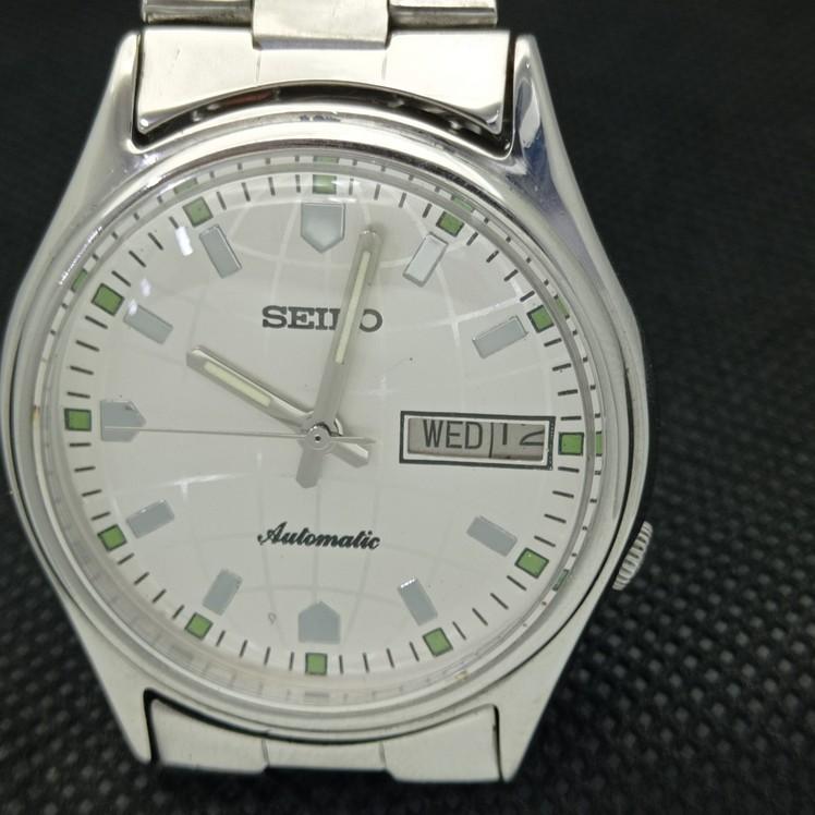 USED VINTAGE SEIKO AUTOMATIC 7009A JAPAN MENS D/D SILVER WATCH 621e-a415945-2 SKU621e-a415945