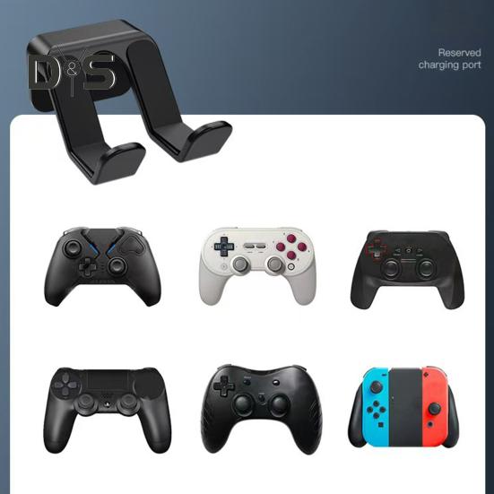 Game Controller Wall Mount Bracket with Anti-Slip Pads 2KG Load-capacity Simple Installation Game Controller Display Rack for Switch