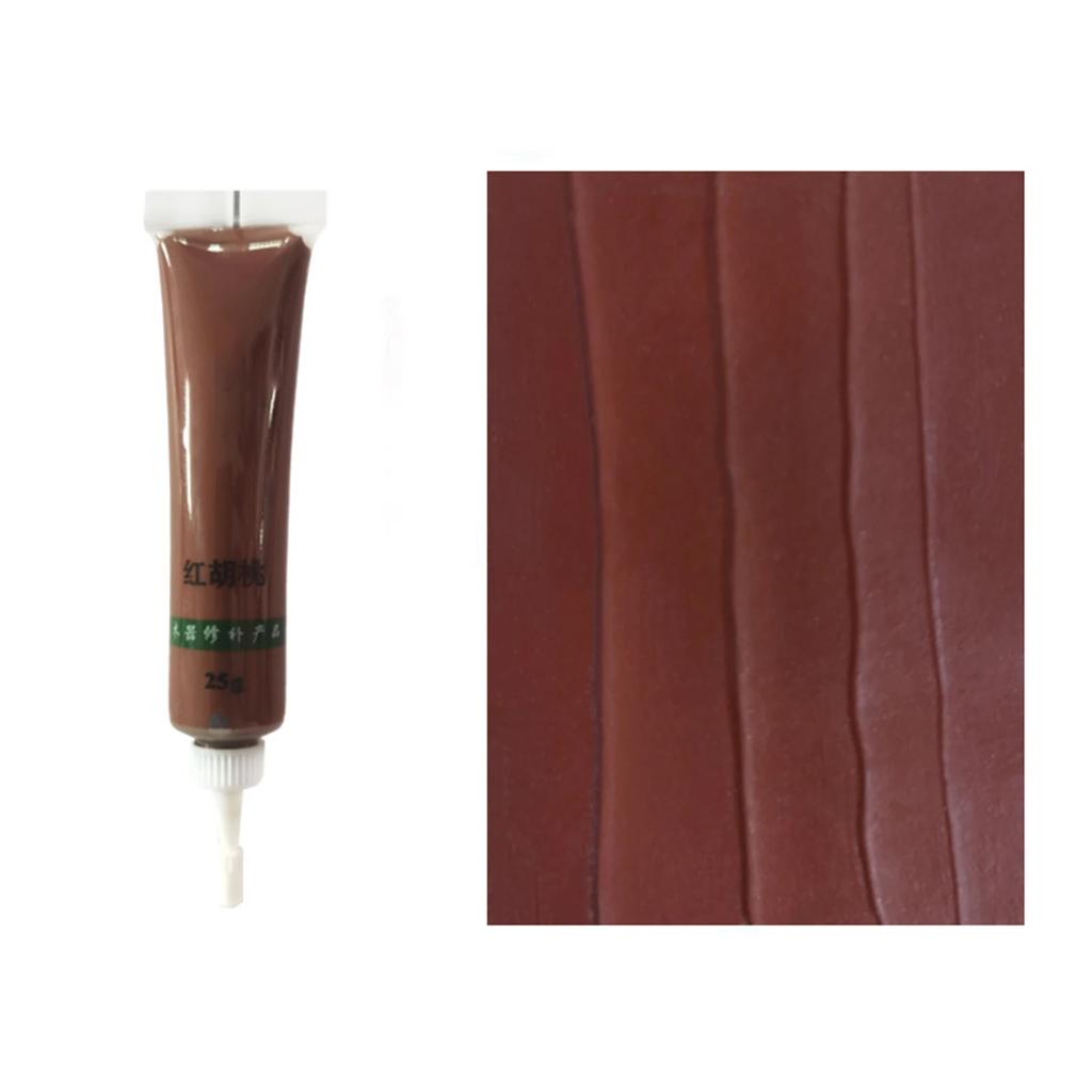 Holzmöbel-Reparaturpaste, Holzboden, Tisch, Tür, Schrank, Kratzer-Entferner, Reparaturfarbe, 27 Farben, Wachs für Möbel, 25 g