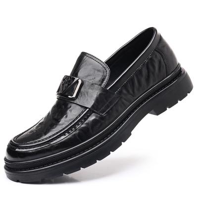 FashionBusiness Casual Horse Buckle Leather Shoes Man Spring Autumn New Designer Breathable Men's Top Layer Cowhide Men's Loafers Shoes