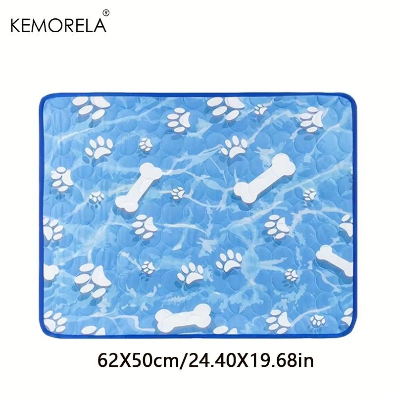 KEMORELA Large Dog Cooling Pad Self-Cooling Ice Silk Pad Washable Pet Dog Cooling Mat for Summer Comfortable Dogs And Cats