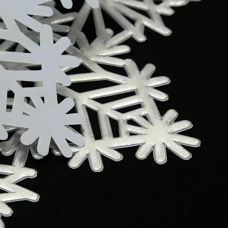Non slip Placemat Table Mat Decorative Christmas Snowflake PVC Cup Coaster Non slip Hollow out Design for Table Mat