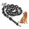 Small Pet Training Lead Big Chain Dog Leash Oversized Faux Metal Plastic Lightweight Birthday Gift for Owners Walking with Handle Puppies Cats