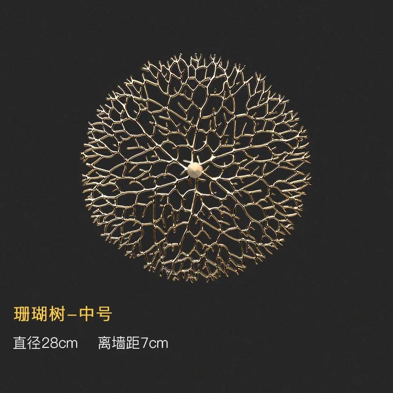 Background Home Decoration Wall Hanging Copper Pendant Metal Hollow Out Coral Lotus Leaf Fish Pond Goldfish Wall Decoration