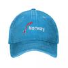 Map Flag Of Norway Hoodie Baseball Cap Streetwear Snap Back Hat Sailor Cap for Unisex Custom Hat FeUnisex Unisexs