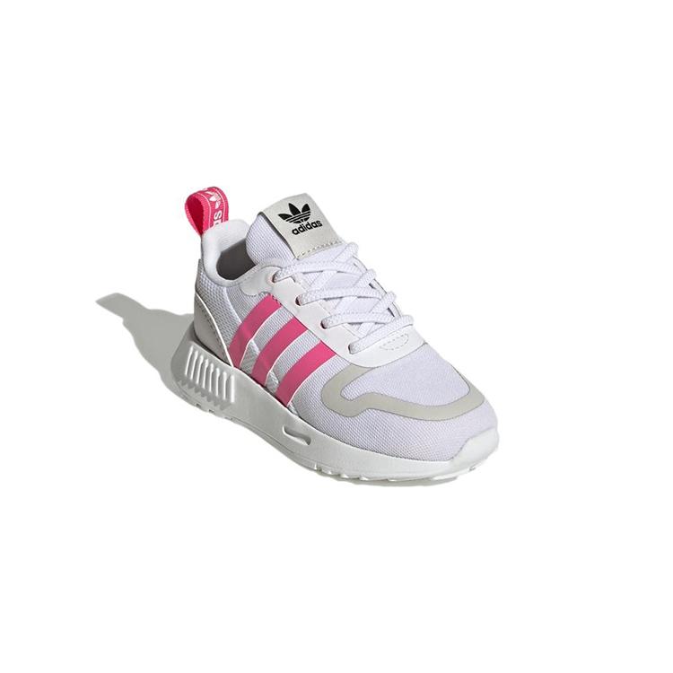 Adidas Originals Multi Abrasion Resistant Breathable Low top Casual Shoes White Gray Pink Infant And Toddler GX4261