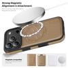 For iPhone 17 Pro Case Compatible with MagSafe Leather Back Phone Cover