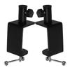 2Pcs Multi-Functional Desk Clamp Fixed Table Mount Adjustable Universal C Clamp Mic Arm Stand Table Clamps for Poles