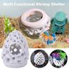 Shrimp House Hiding Cave Mini Porous Betta Fish Hide Spots Small Aquarium Landscaping Shelter Breeding Nest Multifunctional