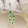 Korean Style Green Floral Summer Earrings - Elegant, Versatile, Sweet Studs for a Fresh, Fashionable Look