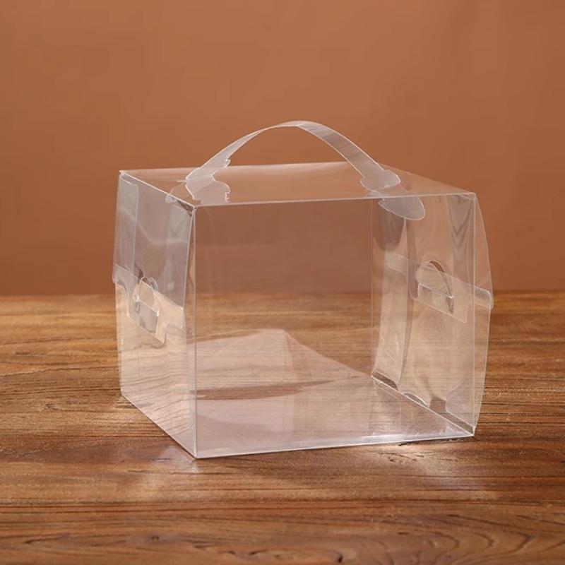 10 Set Geburtstagstorte Box Transparent Mini 2 Zoll 3 Zoll 4 Zoll Backen Kuchen Tragbare Verpackungsbox West Point Tragbare Verpackung