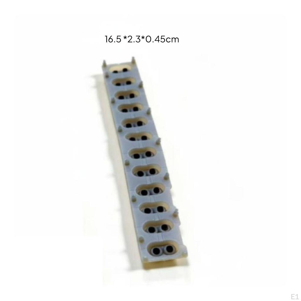 3 Pieces Keyboard Connection Rubber Repair Use Conductive Strip Silicone Electronic
