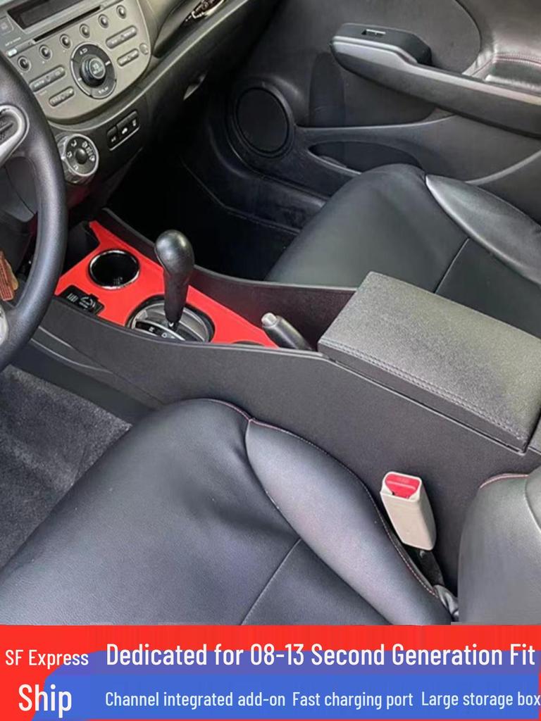 Armrest Storage Compartment for 2004-2013 Honda Fit (2nd Gen)