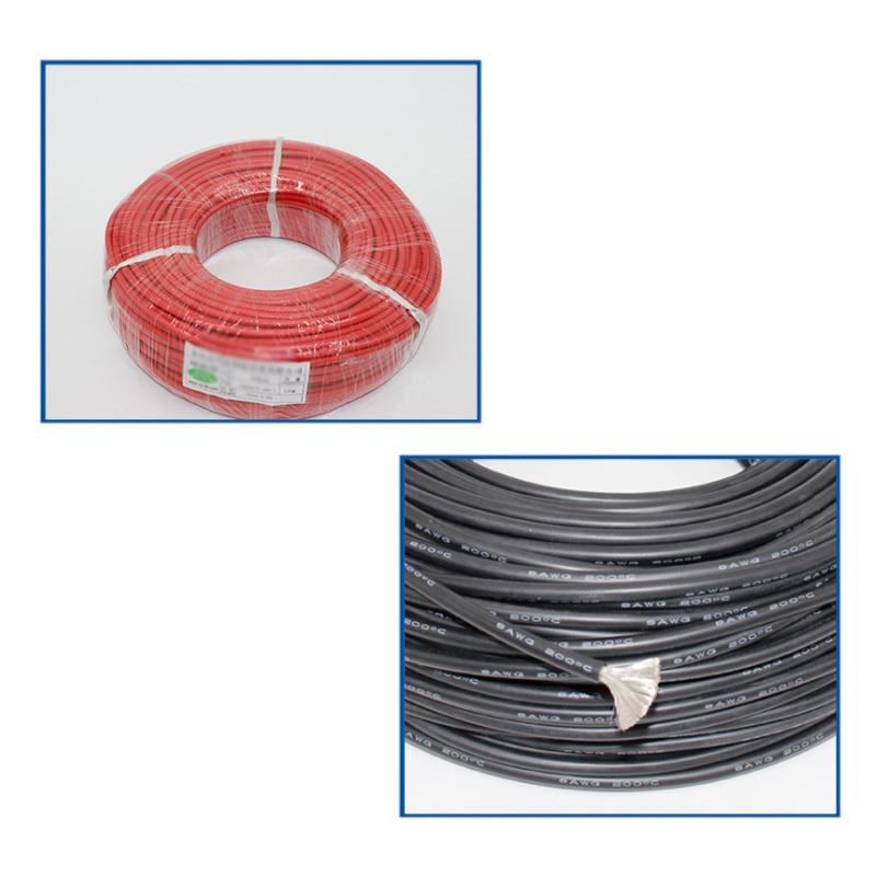 10 meter/lot Super Soft Silicone red black Wire 10 12 14 16 18 20 22 24 26 AWG Heat-resistant Cable (5mred and 5mblack) color