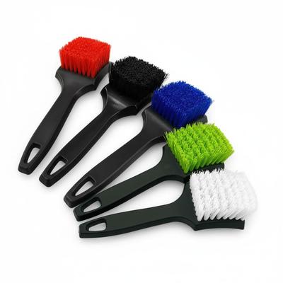 Escova de Limpeza de Pneus e Rodas de Alta Eficiência com Cerdas Rígidas - Multifuncional para Detalhamento e Limpeza de Tecidos