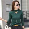 Women's Bottoming Shirt With Long Sleeves, Half Turtleneck, Large Size, Versatile Autumn And Winter Style, Warm Inner Layer