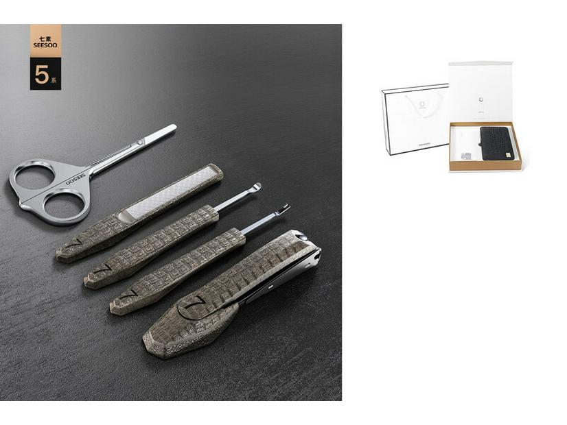 SEESOO Bionic Crocodile Pliers Manicure Set