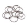 30pcs/lot Rhodium Color Split Rings 25mm Llaveros Clasp Findings for DIY Jewelry Making Accessories