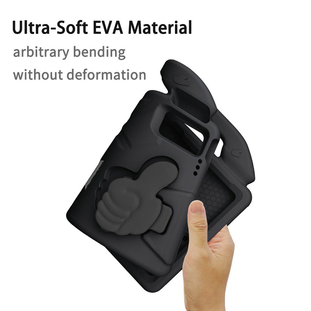 Ultra-Soft EVA Case For Lenovo Tab M10 Plus (3rd Gen)/Tab M10 5G/K10 Pro/Xiaomi Redmi Pad Thumb Kickstand Tablet Cover
