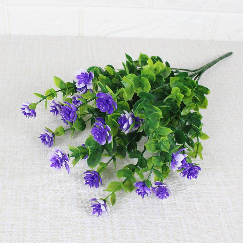 3 Stück Künstliche Blumen Outdoor Anti-UV Begrünung Strauchpflanzen für Zuhause Küche Büro Hochzeit Gartendekoration Kunstblumen