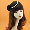French Simple Pearl Top Hat British Celebrity Elegant Cheongsam Dinner Dress Night Shanghai Girls Catwalk Headdress