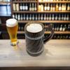 350ml Handgjord Trämugg för Öl, Mangoträ med Sheesham-finish, Tunna-stil, Lättviktig & Hållbar, för Hantverksöl, Hemmabar, Kafé, Fest, Gåva