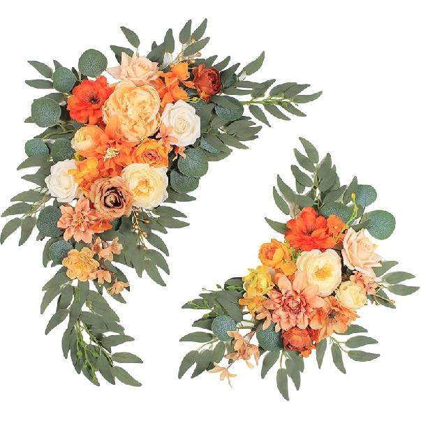 Pack of 2 Wedding Arch Flowers,Wisteria Hanging Flowers,Faux Flowers,Flower Garland Be Suited to Wedding Arch,Aisle Decorations for Wedding