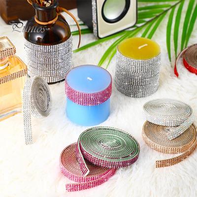 1 Rolle 90 cm Strassband, selbstklebend, glitzernd, Kunstkristall, dekoratives Band, für Kleidung, Schuhe, DIY-Projekte, Basteln, Bling-Strass-Aufkleber