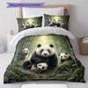 Cartoon Pattern Bedding Quilt Set Quilt Cover Pillowcase Home Decoration Birthday Gift (1 * duvet cover + 2 * pillowcase, without core)