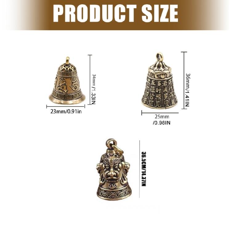Buddhist Prayer Keychain Bell Accessory Crafted In User Friendly Metal Material Fashionable Key Accessories