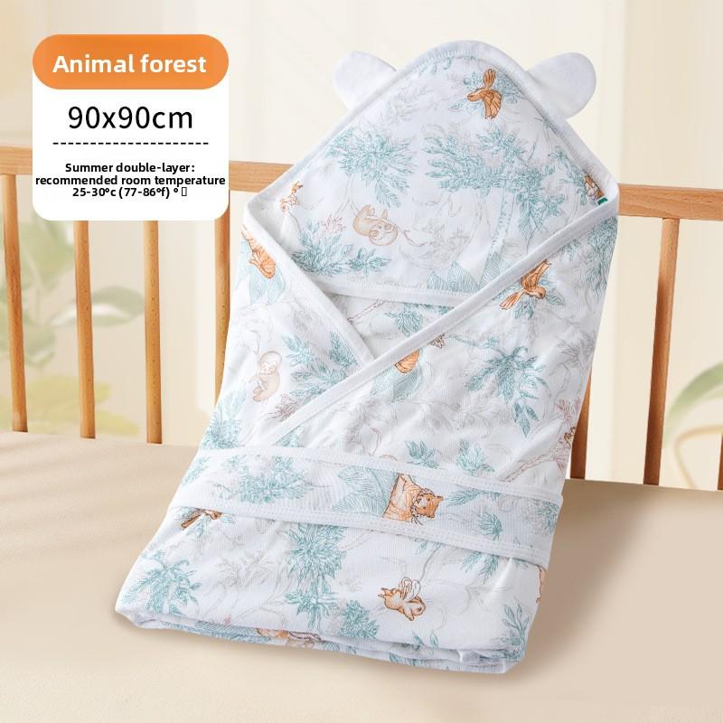 Baby Quilt Spring and Summer Thin Cotton Quilt Newborn Baby Bag Single Swaddle Blanket