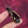 Red Fire Labradorite Pendant Copper Wire Wrapped Pendant Natural Gemstone Jewelry