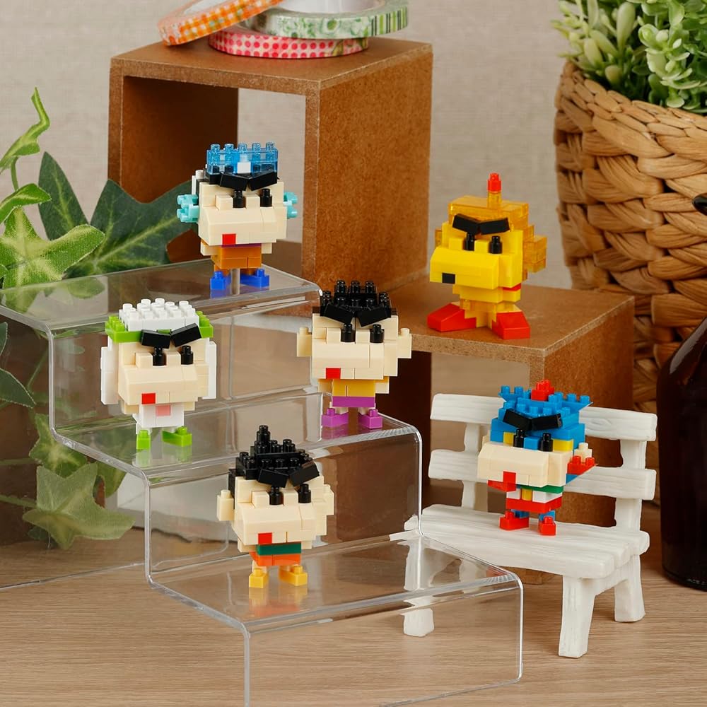Kawada Nano Block Mini Nano Crayon Shin-chan Set 6 Pieces Box Collectible Building Toys