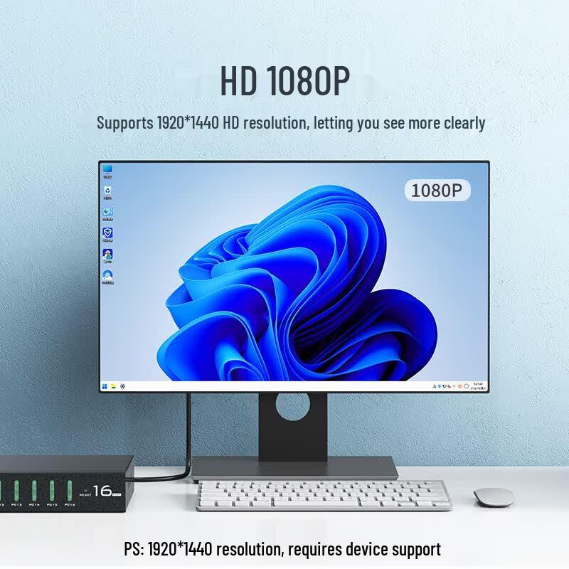 MT-viki Industrial 16-Port KVM Switch