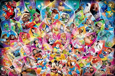 Epoch 1000 Parça Yapboz Disney Puzzle Dekorasyon Kolaj Yıldızların Parıltısı (50x75cm) 97-702'ler yapıştırıcı ve spatula ile skor fişi EPOCH