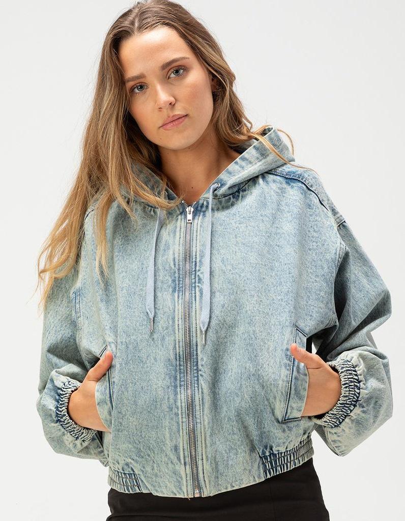 2025 Herbst Damen Kapuzen-Jeansjacke im urbanen Stil - Lockere Passform