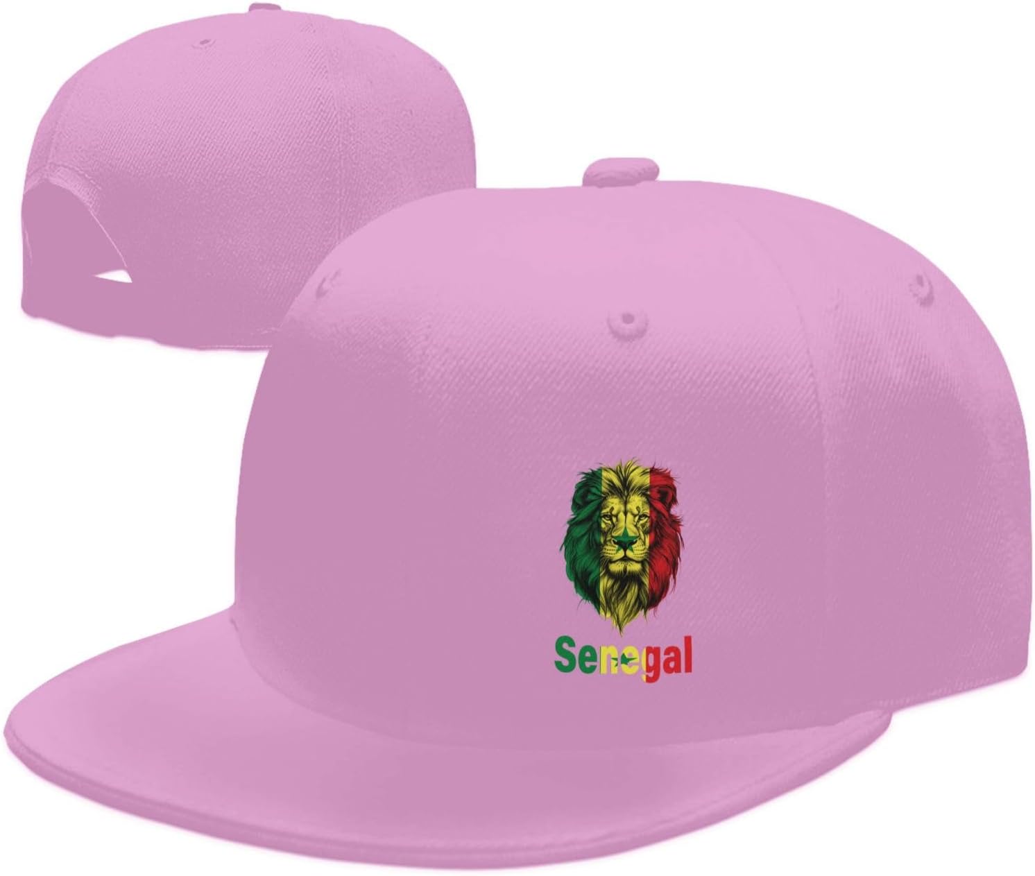 

Senegal Lion Flag Print Cotton Baseball Cap Adjustable Hip Hop Snapback Hat Casual Unisex One Size