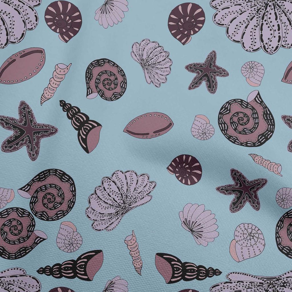 oneOone Popelina bawełniana, zakurzona zielona tkanina, morskie projekty do szycia, nadruki na tkaninie, 42 cale