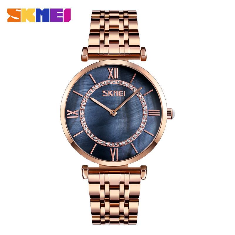 

Стильные и элегантные двухстрелочные кварцевые часы для пары с тонким циферблатом, универсальные деловые часы со стальным ремешком