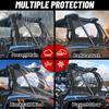 StarknightMT RZR Rear Soft Window Compatible With Polaris RZR XP 1000/4 1000/XP TURBO /XP 4 TURBO RZR Back Windshield RZR Accessories Back Dust Panel