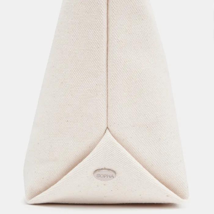 Wide Canvas Bag - Ivory