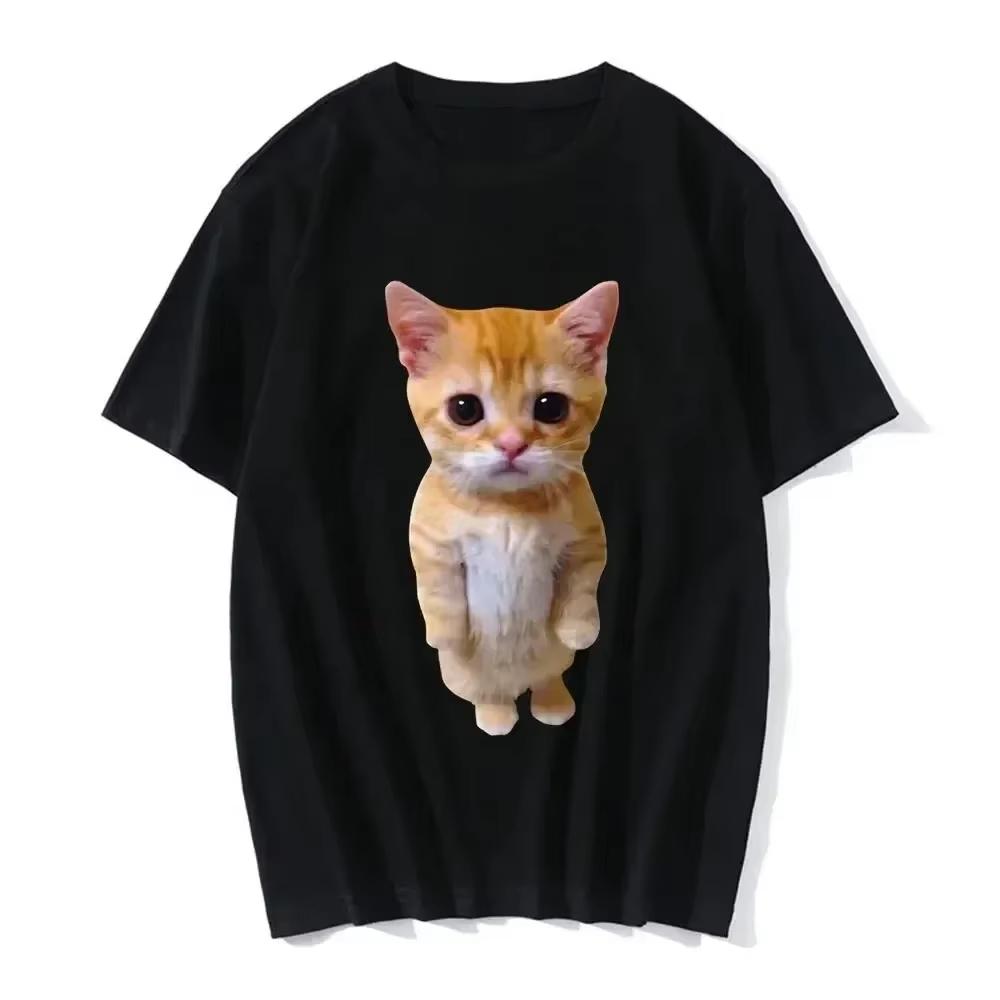 Funny Cat 3D Print Women Casual Oversized T-Shirt Women Men Harajuku T Shirts Girl Boy Casual Fashion Daily Wear Cool Top 4XL