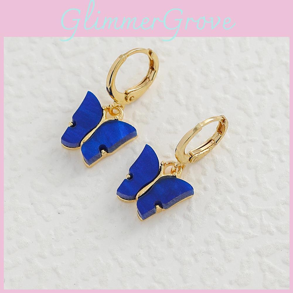 Trendy Butterfly Fashionable Earrings Geometric Design For Women Material Alloy