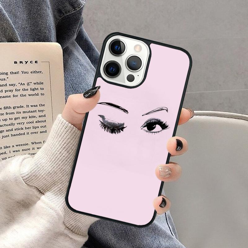 

Эстетичный чехол для телефона с изображением глаз и ресниц для iPhone 17 Air 16 16e 15 Plus для Apple 13 11 12 14 Pro Max Чехол coque Оболочка iPhone 17Air