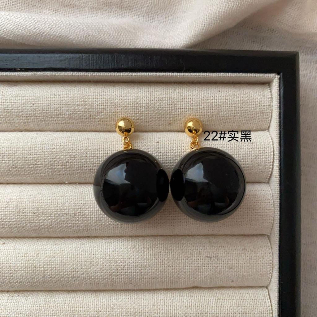Simple Pearl Earrings Large Earrings Stud Earrings Versatile Fashion Women High-End Celebrity Temperament Light Luxury Earrings
