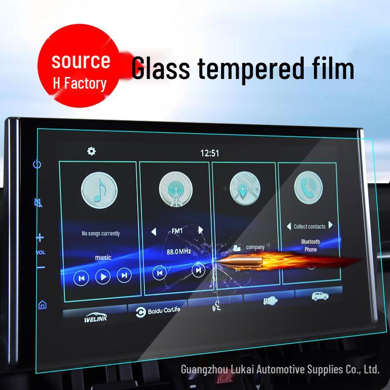 

Temper Glass Screen Protector for 2020-2021 Toyota Highlander Console and Dashboard HD