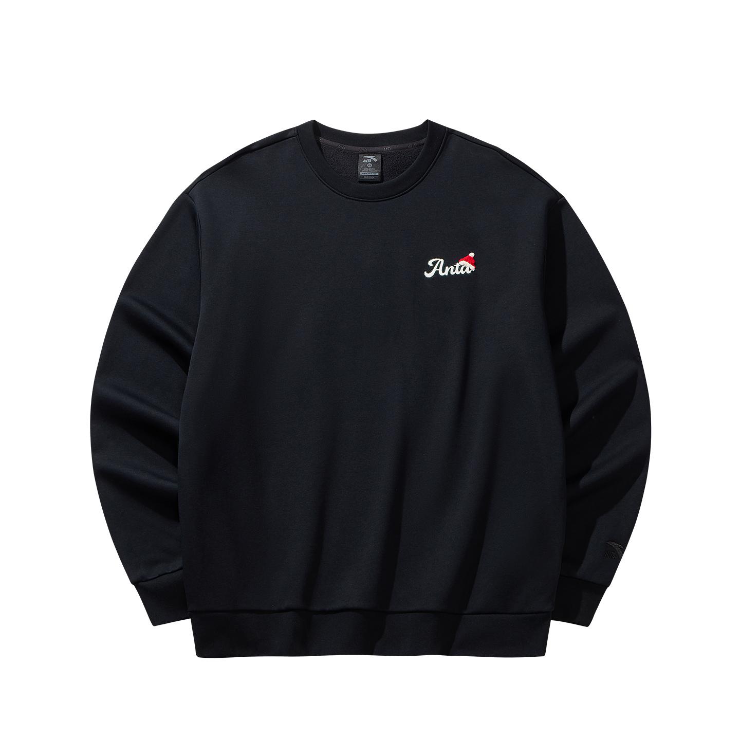 

Anta Christmas Series Breathable Loose Sweatshirt With Back Letter Print Unisex sweatshirt 952618707-4 3XL