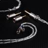 NICEHCK BlueLuna Earphone OFC Interchangeable HiFi Himalaya Included Replacement Metal DIY Interchangeable Cable, Silver-Plated Oxygen-Free Copper,