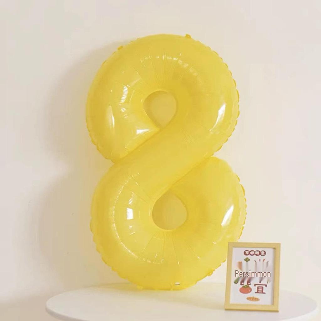 40-Inch Cream Number Balloon for Kids' First Birthday Party Decoration