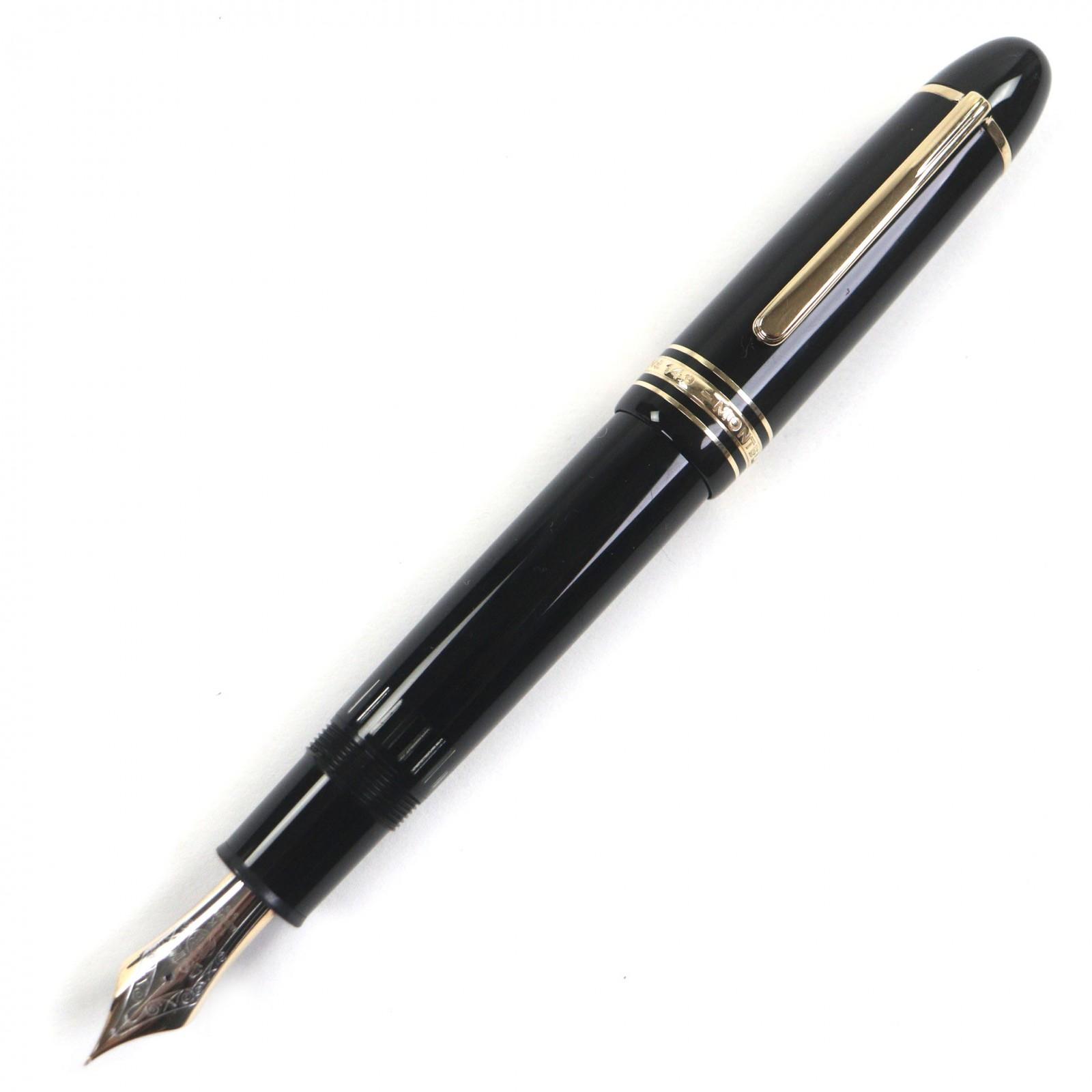 

Дуже добре ПЕРО MONTBLANC Meisterstück 149 біла зірка Чорне золото 14K чоловіче Вживане